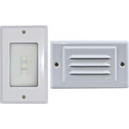 Dabmar Lighting Dabmar Lighting DSL-LED1200-3-BZ Louver Down & Open Face Cover 3 watt LED 120 V Step Light with Pre-Wired; Bronze DSL-LED1200-3-BZ